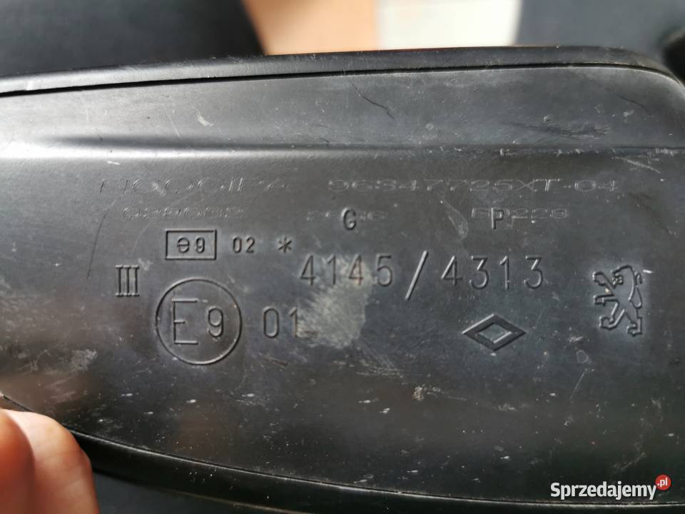 PEUGEOT 307 LUSTERKO LEWE ORYGINAŁ RĘCZNE Margonin