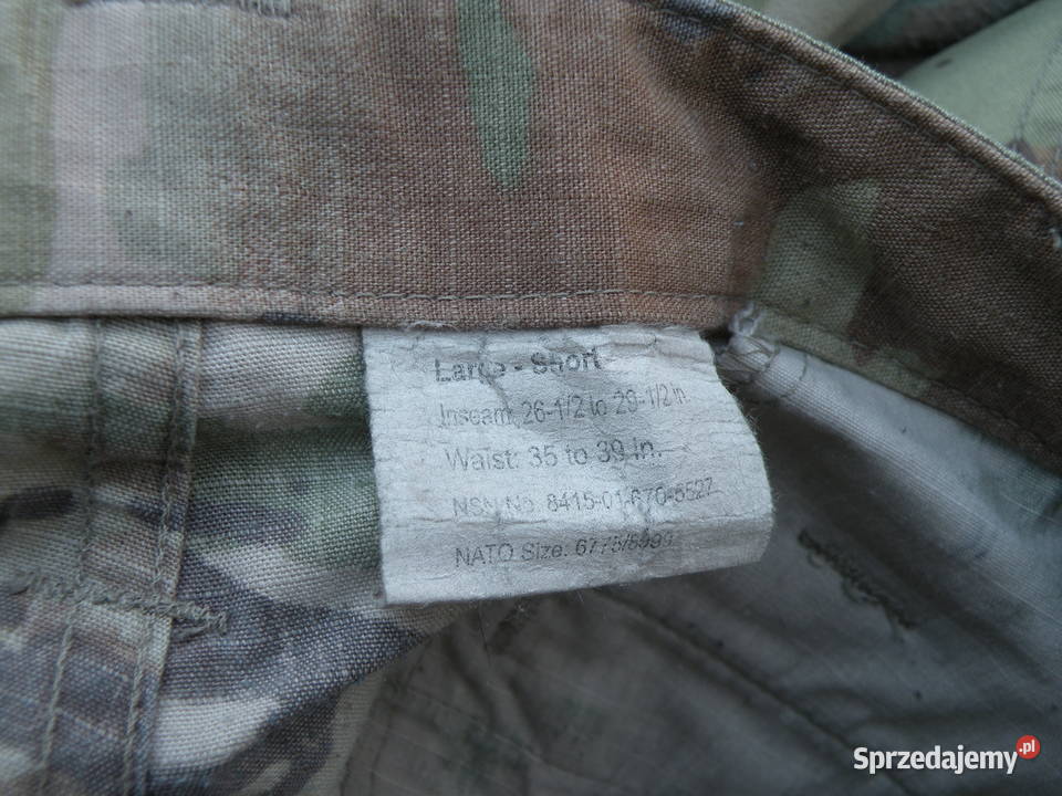 Spodnie IHWCU multicam ocp large short Wrocław