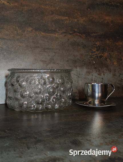 Szklana misa Vladislav Urban 1968 huta Rosice Kalisz