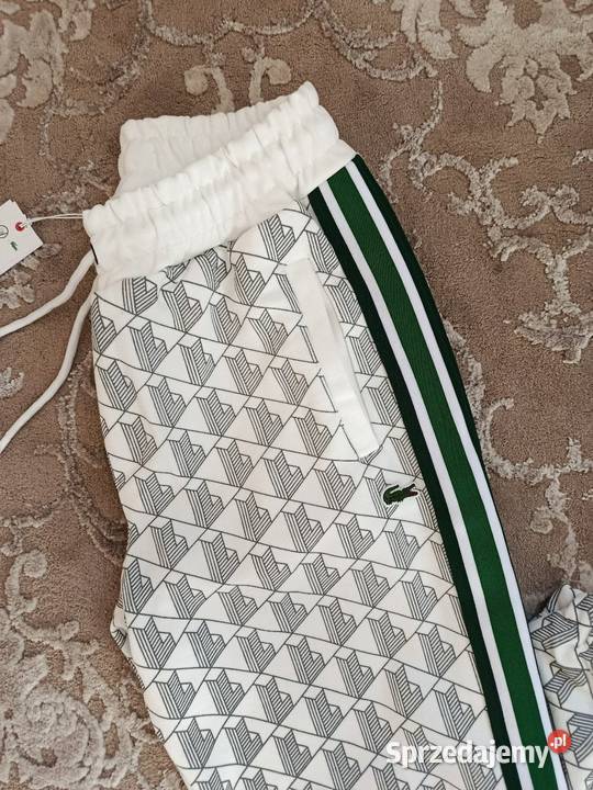 Spodnie dresowe męskie Lacoste Monogram ciepłe Moda i Styl Białystok sprzedam