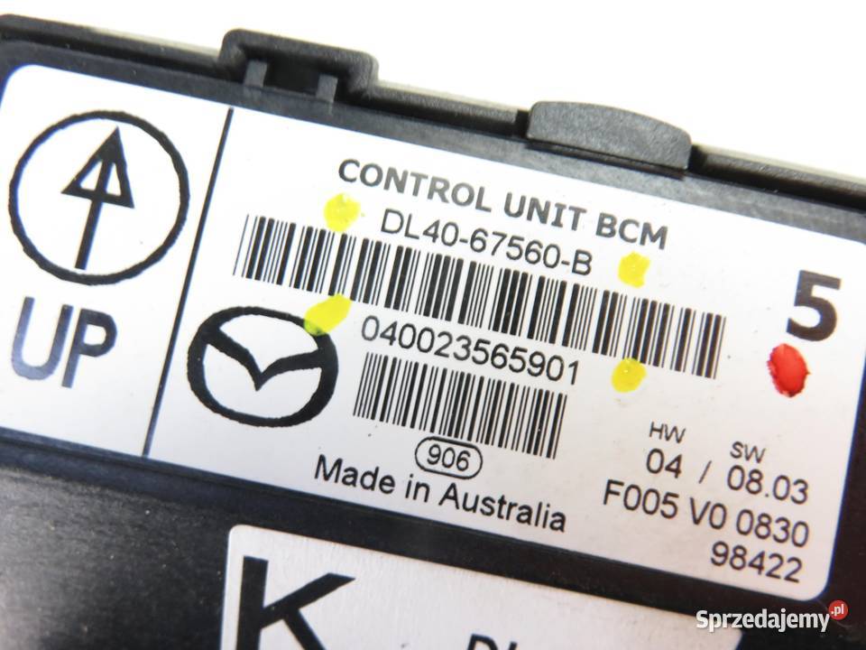 MODUŁ KOMFORTU MAZDA 2 II DEDH DL4067560B małopolskie