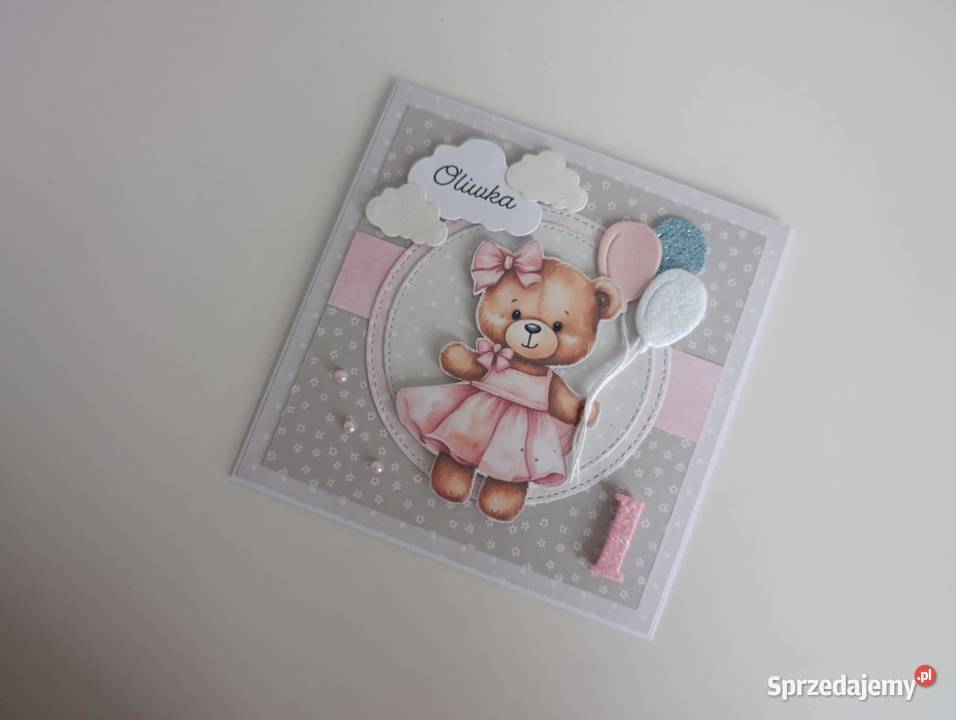 Personalizowana kartka na Roczek urodziny łódzkie Łódź sprzedam