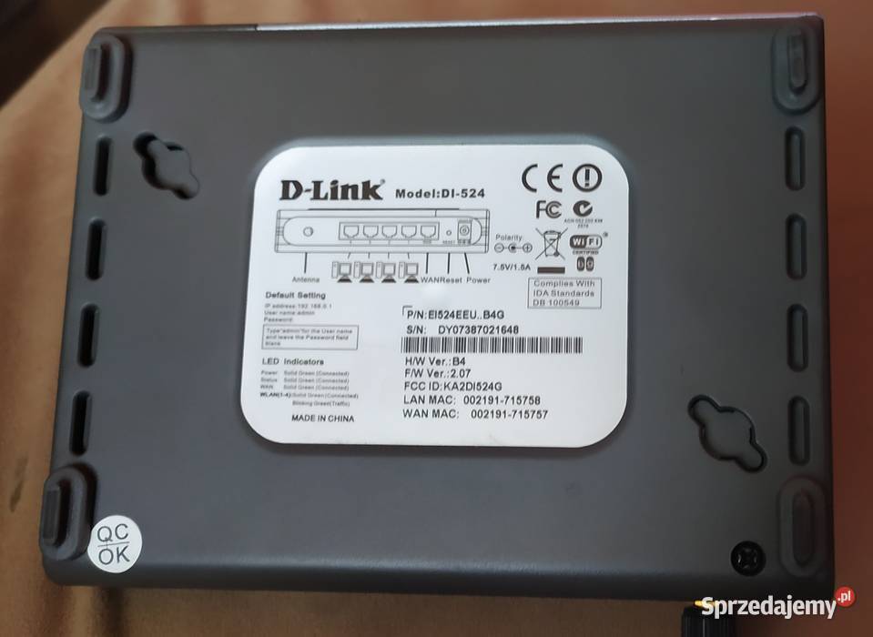 Router DLink DI524 śląskie Świętochłowice
