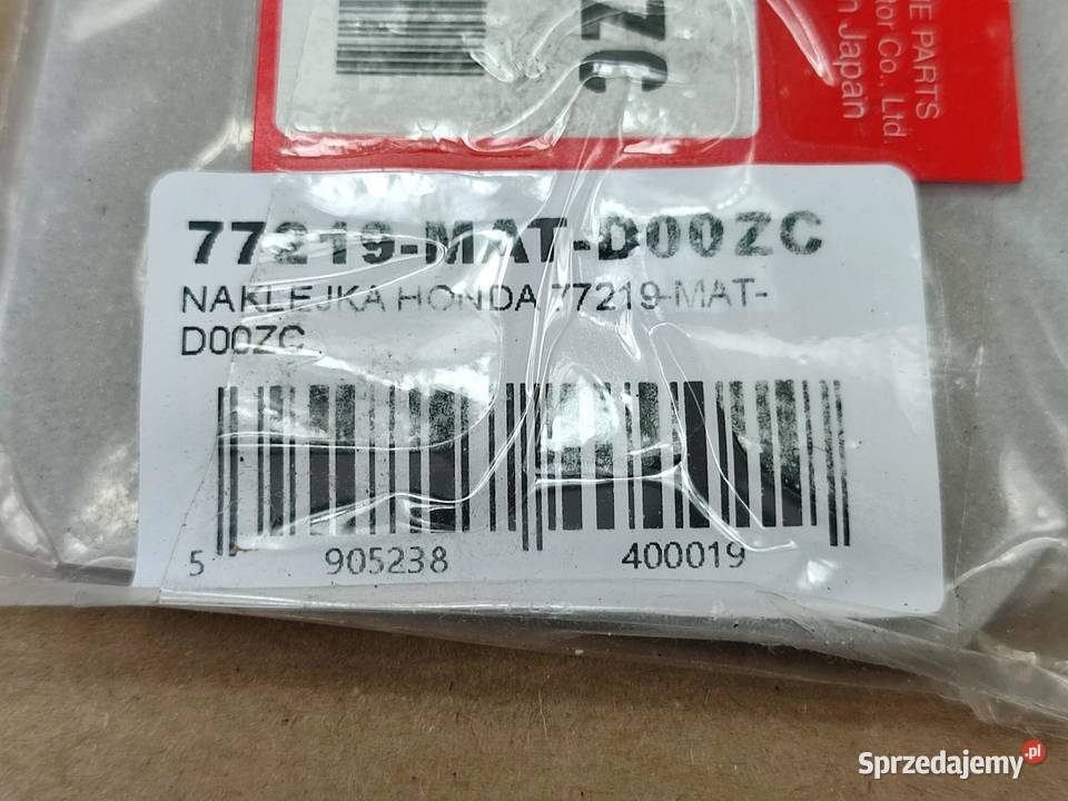 NAKLEJKA ZADUPEK HONDA CBR1100XX SUPER BLACKBIRD lubelskie sprzedam