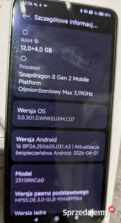 Poco f6 pro 12256 Rzeszów
