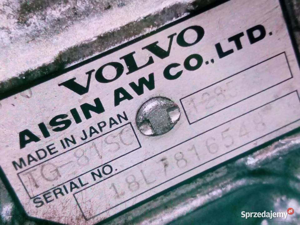 SKRZYNIA BIEGÓW AUTOMATYCZNA 1285441 20 D Volvo Skrzynie biegów automatyczne