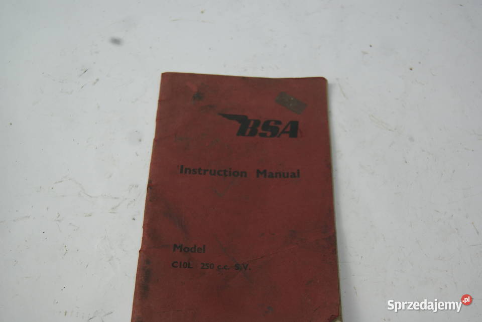 INSTRUKCJA BSA MODEL MODEL C10L 250 cc SV Rybnik