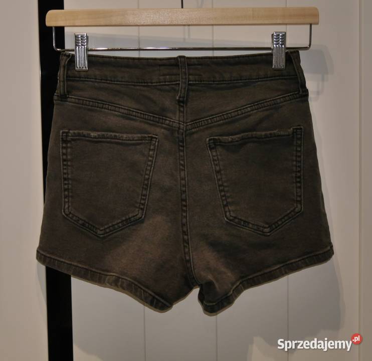 Guess świetne spodenki cyrkonie 34 XS szary/srebrny