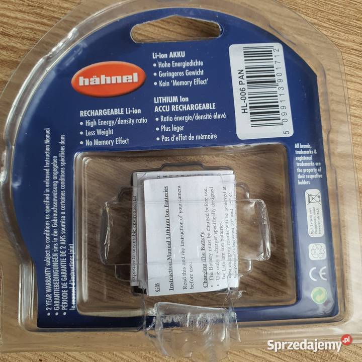 Akumulator HL006 Panasonic do aparatów