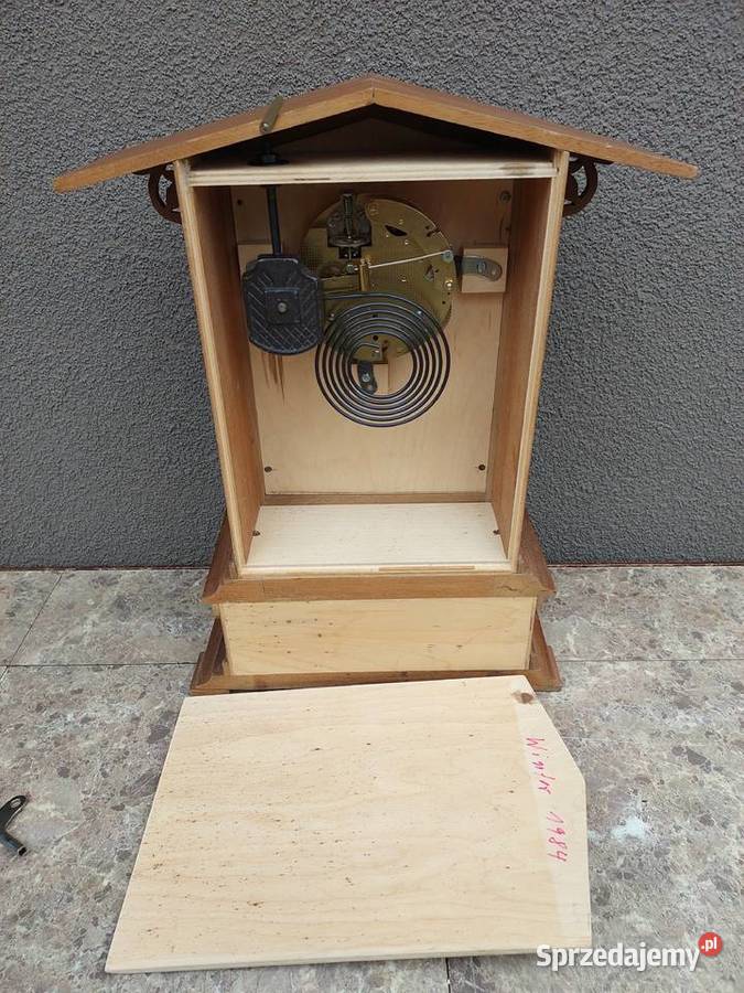 Zegar stołowy kapliczka sprawny FHS Hermle 1983r Zegary pomorskie Tczew