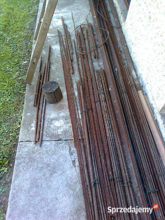 Drut żebrowany kątowniki płaskowniki Zbrojenia do betonu Jędrzejów sprzedam