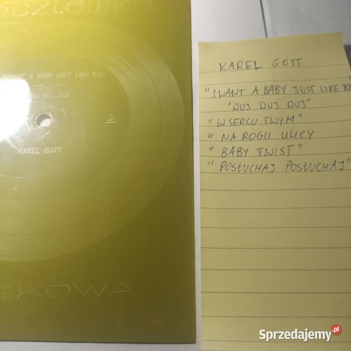 Pocztowka dzwiękowa KAREL GOTT płyta winylowa Rybnik