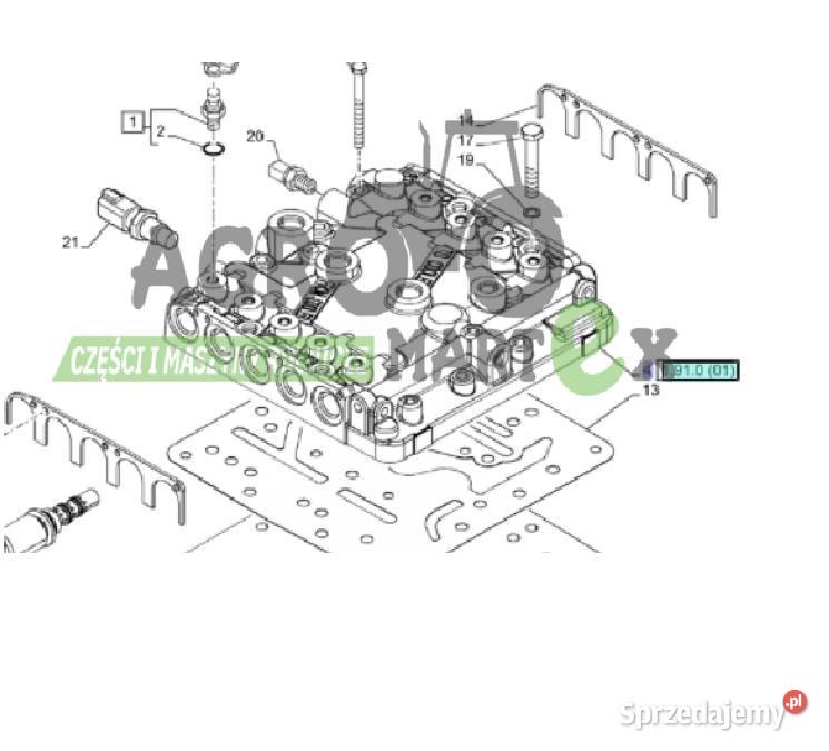 87315898 87315897 POKRYWA GÓRNA CNH Wichrów