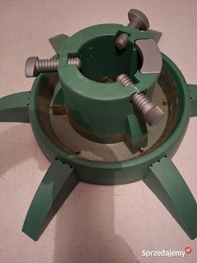 Stojak zielony pod choinkę plastik Łomża