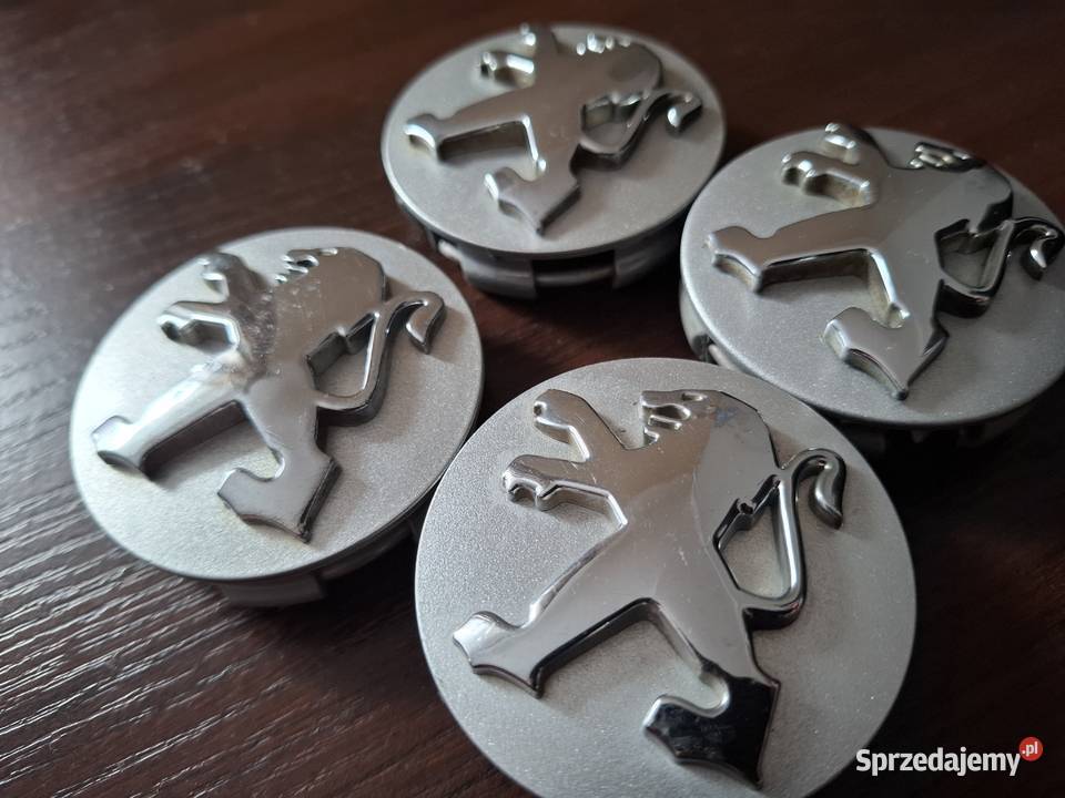 PEUGEOT 4 ORYGINALNE DEKIELEKI DO FELG 60 MM Zarzecze