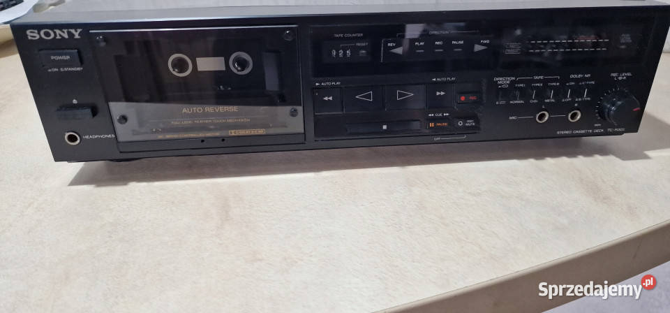 magnetofon SONY TC R 303 TCR303 Cassette Deck Międzychód
