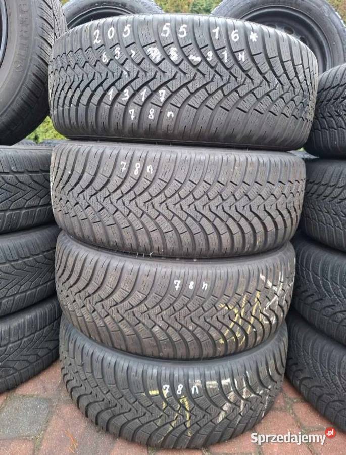 4x Opona zimowa Falken EuroWinter HS01 20555R16 Samochodowe Motoryzacja