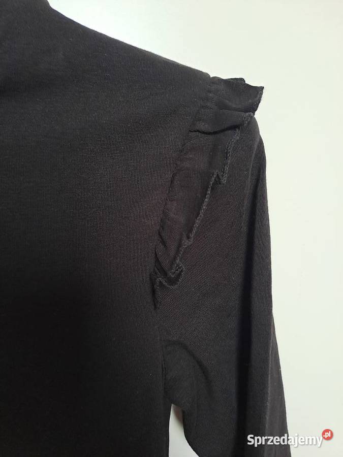 Sinsay Czarna bawełniana sukienka z falbankami sprzedam