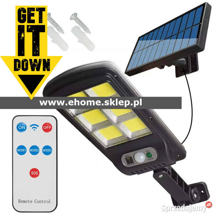 LAMPA SOLARNA ULICZNA SOLAR 120 LED COB Z Pozostałe łódzkie Skierniewice