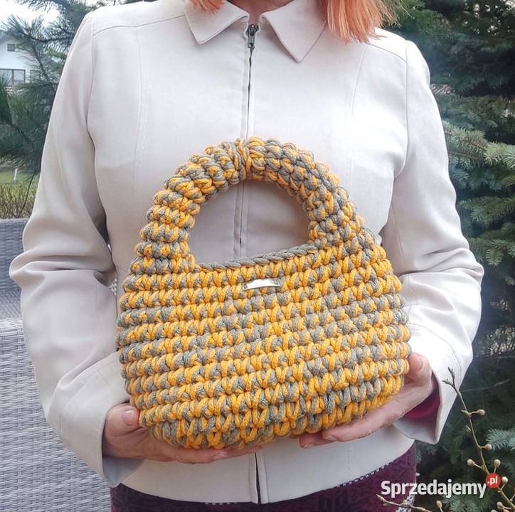 Torebka ze sznurka handmade lubelskie