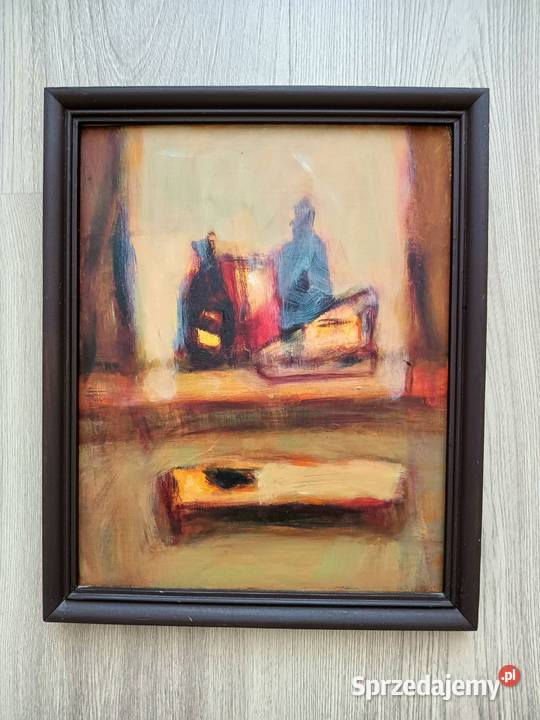Stary obraz abstrakcja 20x245 Jagoda Adamus małopolskie Kraków sprzedam