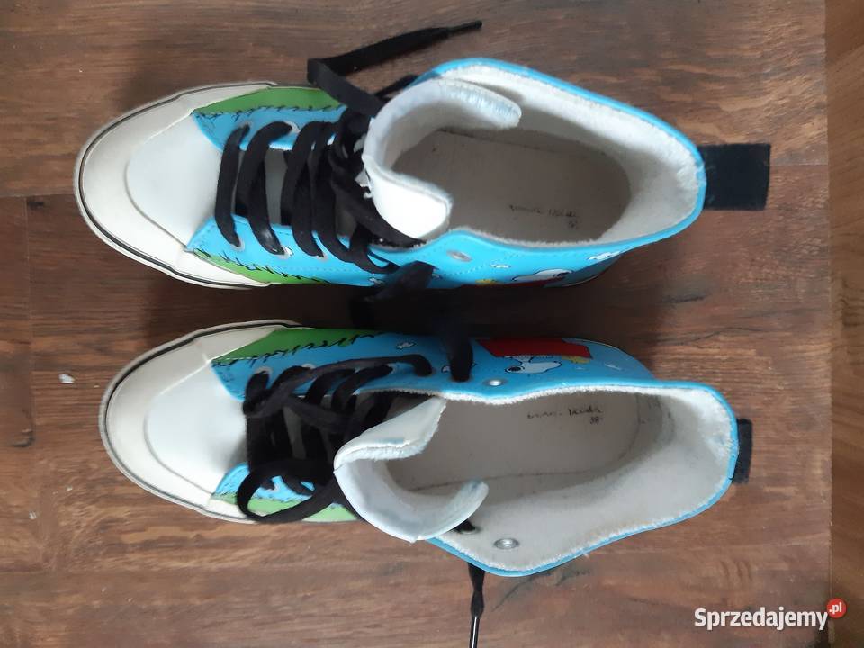 Zara Kids Buty Trampki niebieskie Snoopy Warszawa