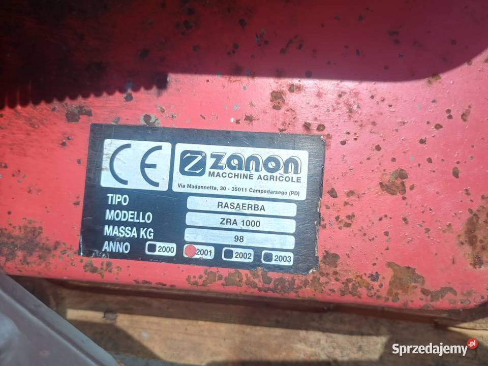 kosiarka rotacyjna Zanon ZRA 105 nieuszkodzony Końskowola