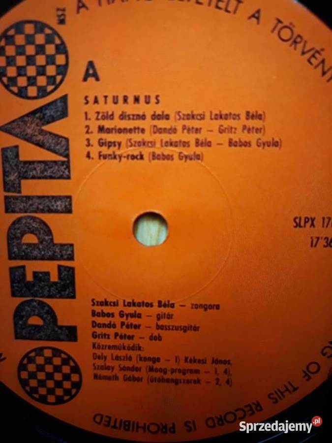 Archiwum węgierskiego rocka SATURNUS Saturnus Płyty i kasety Rzeszów