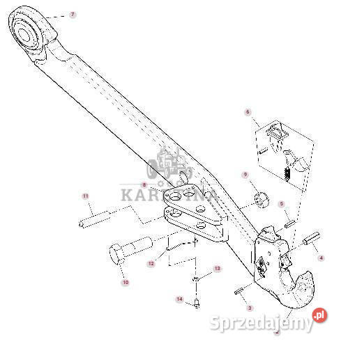 Fendt 930 933 936 942 GEN 7 Ramię Sterujące TUZ wielkopolskie Jastrzębniki