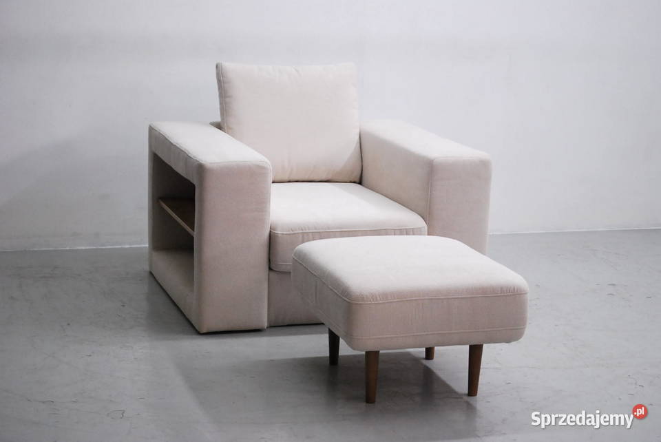 RXJ nowoczesny WYGODNY fotel pufa chowana Looks Poznań