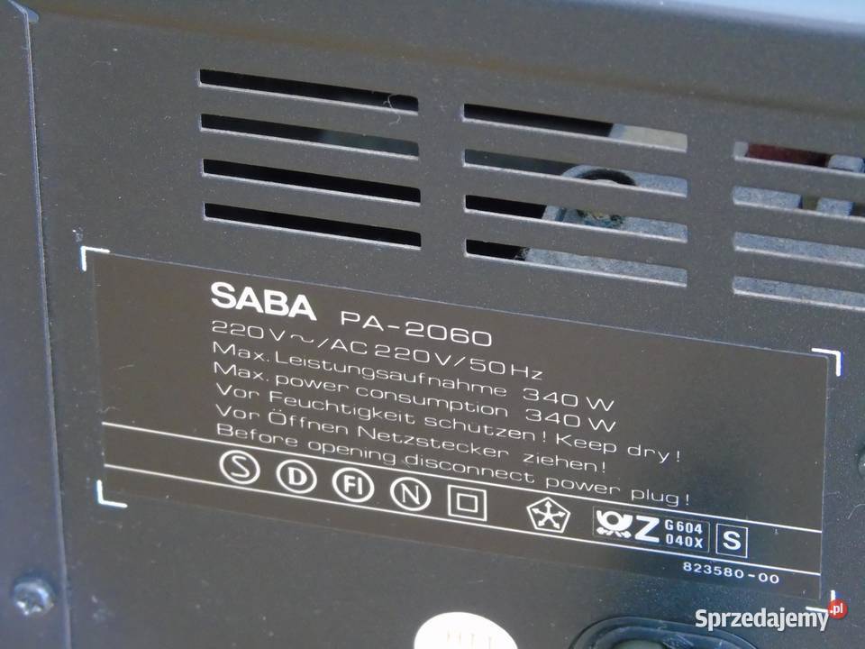 Wzmacniacz SABA PA2060 sprawny i mocny 340 wat Jasło