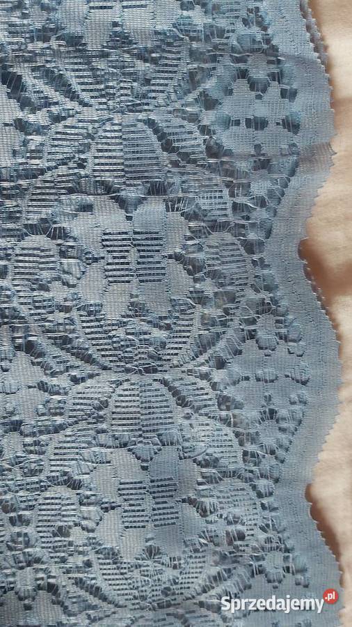 Koronkowa tkanina żakardowa na firany dekorację żakard Wystrój okien Zgierz