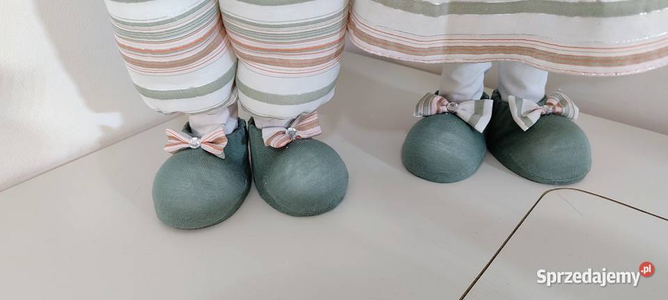 Skrzaty świąteczne krasnale gnomy para srebrny inny kolor Lipnica