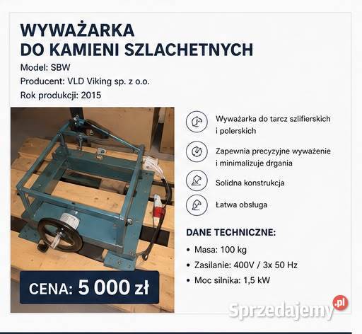 Maszyny jubilerskue szlifowanie kamieni polerki Lublin sprzedam