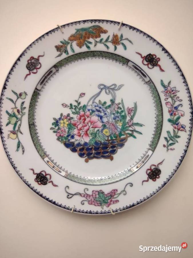 CHIŃSKA PORCELANA PIĘKNY TALERZ Gniezno