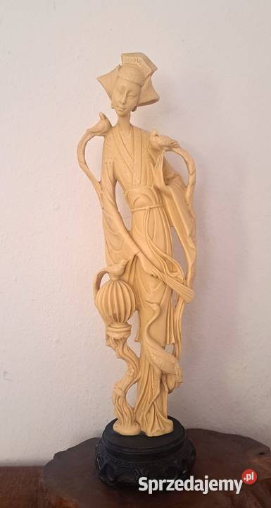 azjatycka wysoka figura kobiety Gejszy vintage Figurki i rzeźby Warszawa