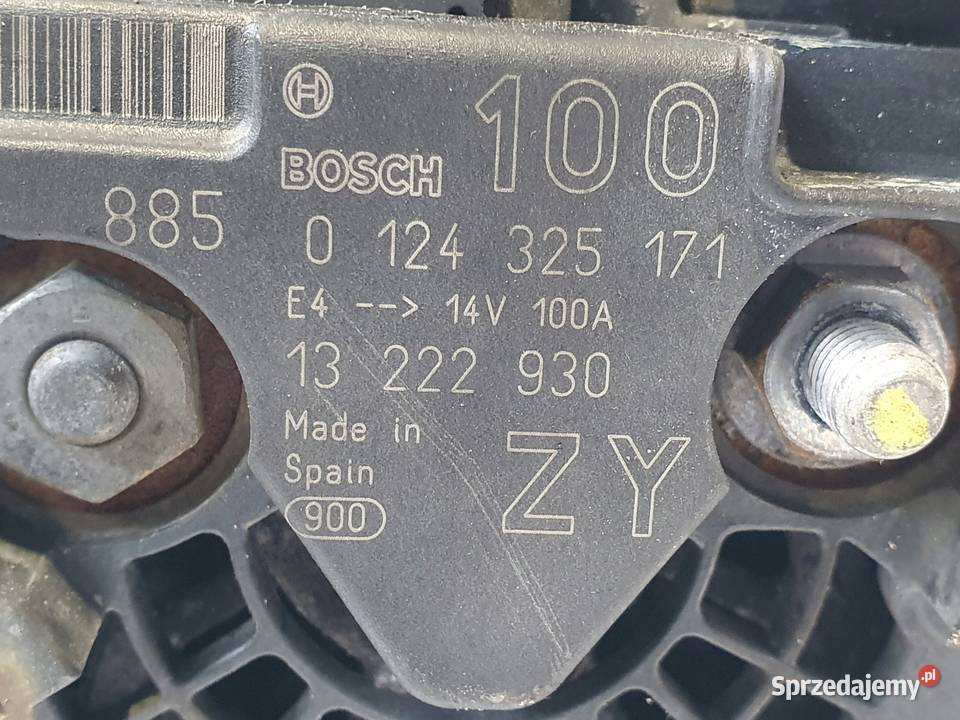 ALTERNATOR Opel Corsa D 12 14 16V bosch Układ elektryczny silnika Układ elektryczny silnika Chełm sprzedam