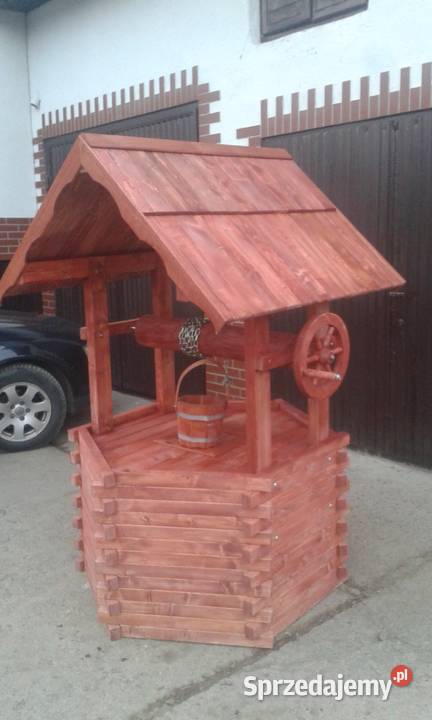 Studnia drewniana ogrodowa Obudowa studni małopolskie Jordanów