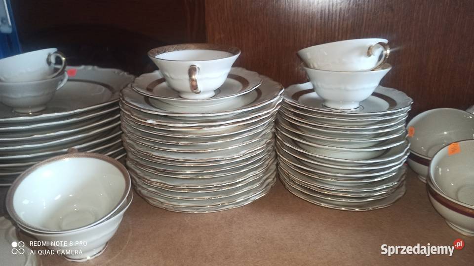 Filiżanka z talerzykiem deserowym K P Karskrona