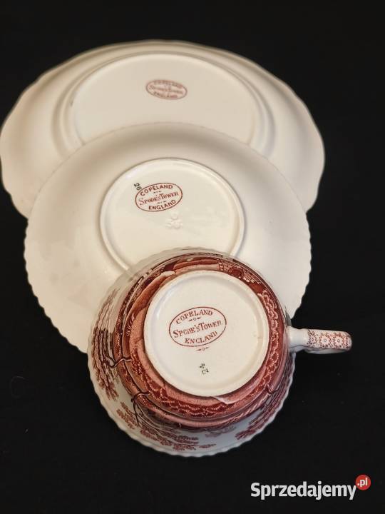 Zestaw kawowy trio angielski Copeland Spodes Porcelana i szkło Porcelana i szkło Chełm