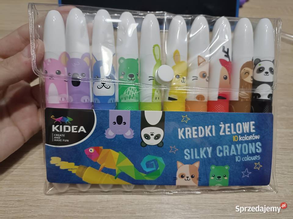 Kredki Żelowe 10 kolorów Kwidzyn