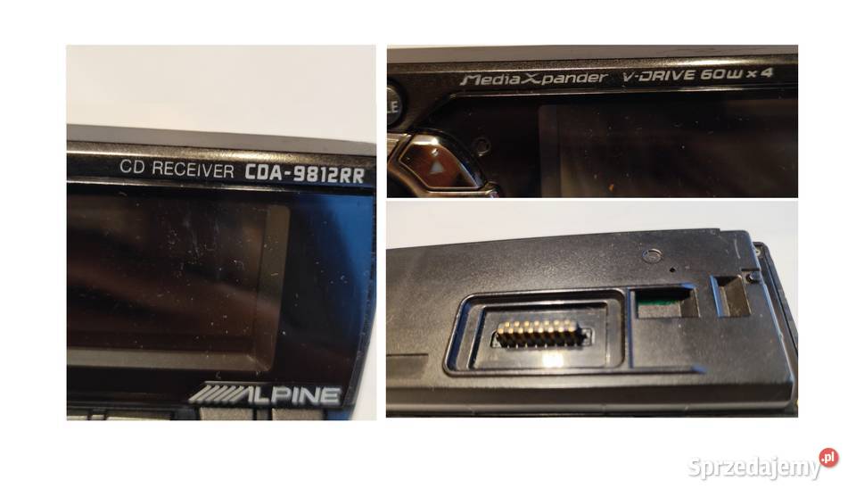 ALPINE CDA9812RR panel czołówka radio świętokrzyskie