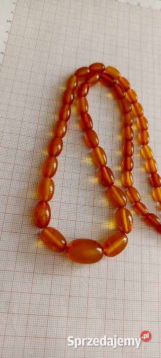 Naszyjnik bursztyn bałtycki oliwki vintage podlaskie Białystok