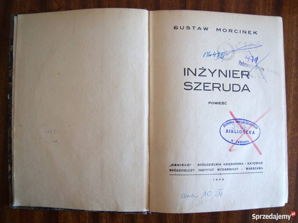 Gustaw Morcinek Inżynier Szeruda 1948