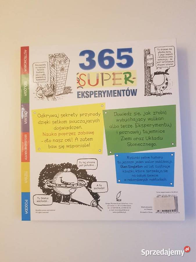 365 super eksperymentów sprzedam