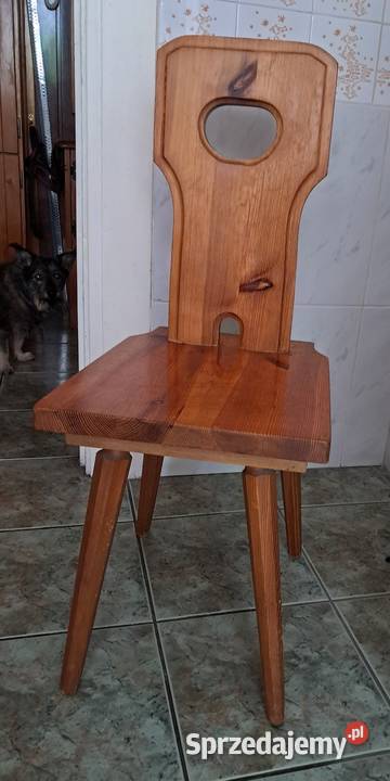 Komplet stół 3 krzesła sosna Cepelia 74cm Stoły z krzesłami Łódź