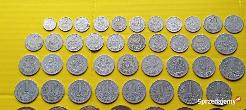 Stare monety 57 monet 1949 do 1973 PRL Polska Numizmatyka Lesko