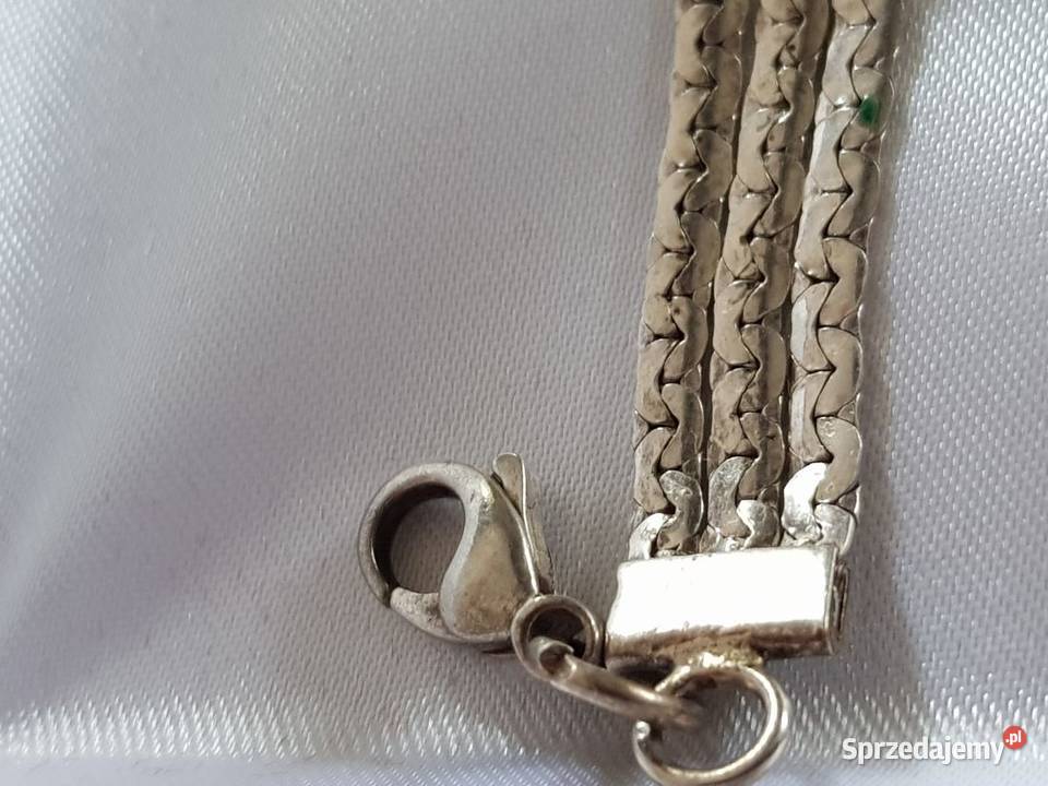 Srebrna bransoletka z hematytem kamień