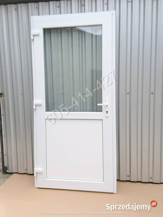 Drzwi sklepowe 9001900 białe zewnętrzne tarasowe kujawsko-pomorskie Bydgoszcz