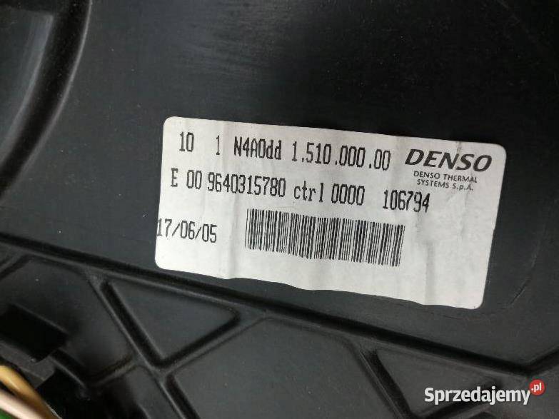 DMUCHAWA NAWIEWU 9640315780 Peugeot Partner I Dmuchawy